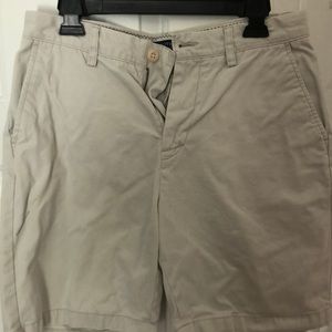 Men’s flat front khaki shorts size 30